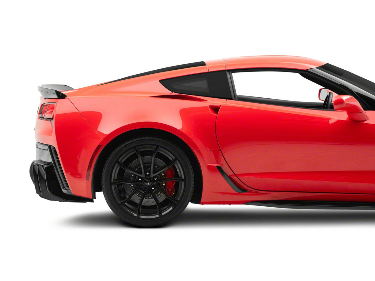 Add-On Rear Diffuser; Carbon Flash Metallic (14-19 Corvette C7)