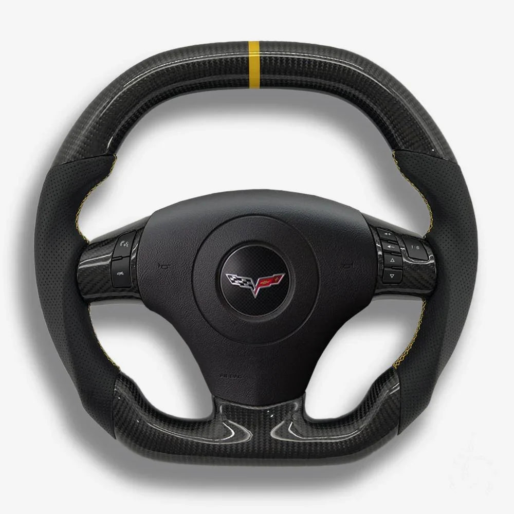 Corvette C6 Carbon Fiber Steering Wheel (Custom Order)