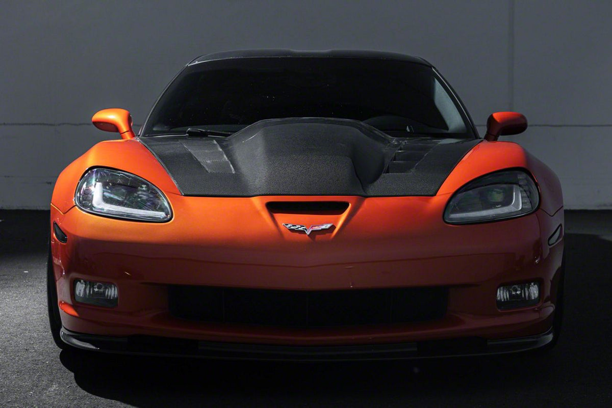 EOS Performance Track Package Hood; Carbon Fiber (05-13 Corvette C6)