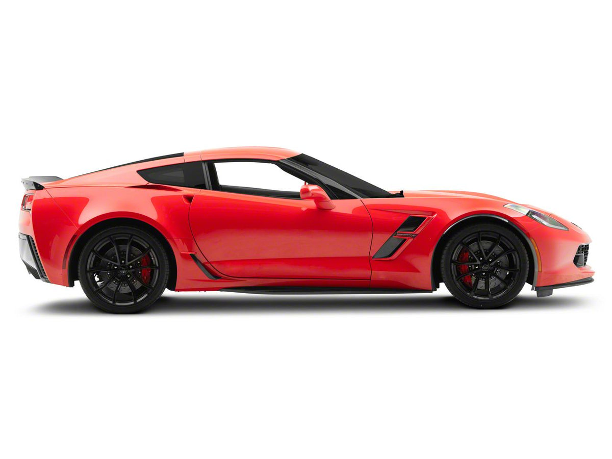Front Fender Flare Wheel Trim; Carbon Flash Metallic (14-19 Corvette C7)