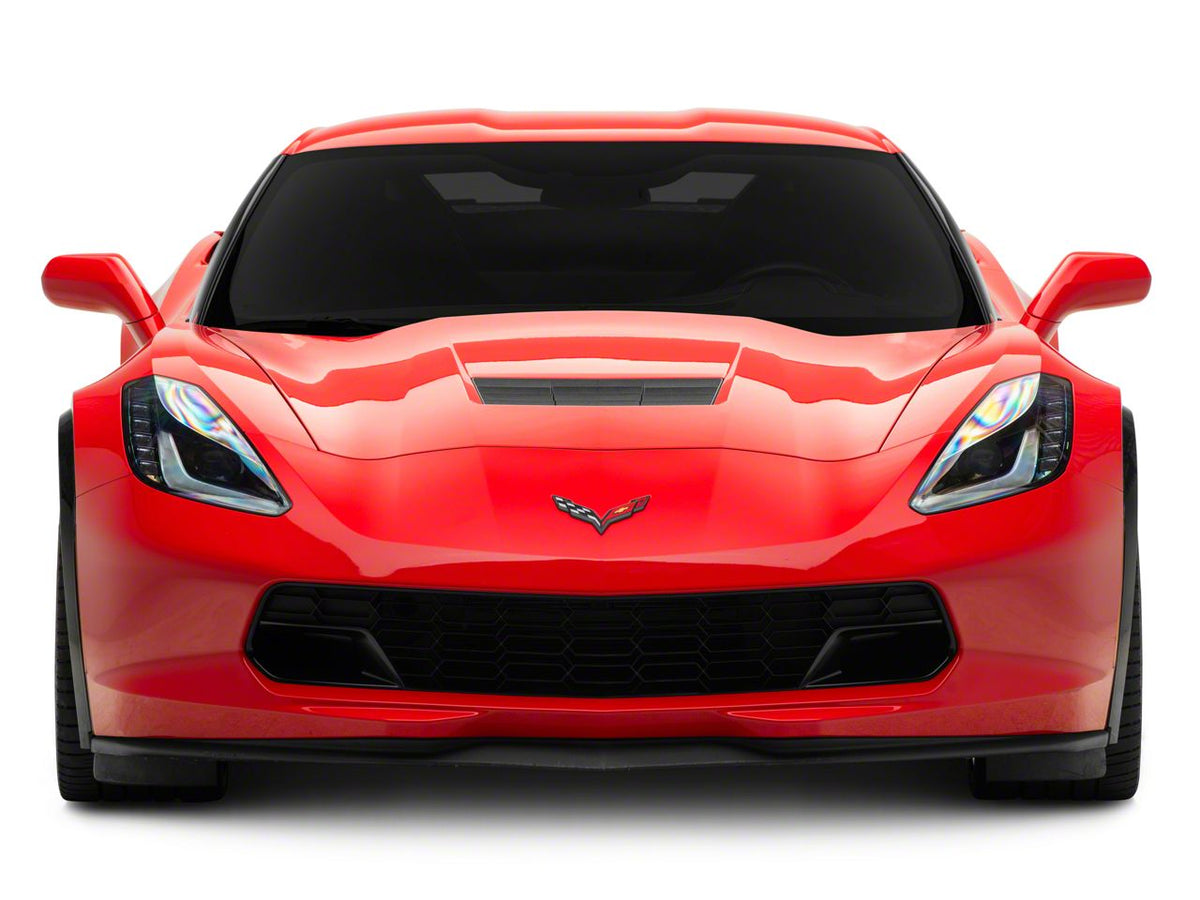 Front Fender Flare Wheel Trim; Carbon Flash Metallic (14-19 Corvette C7)