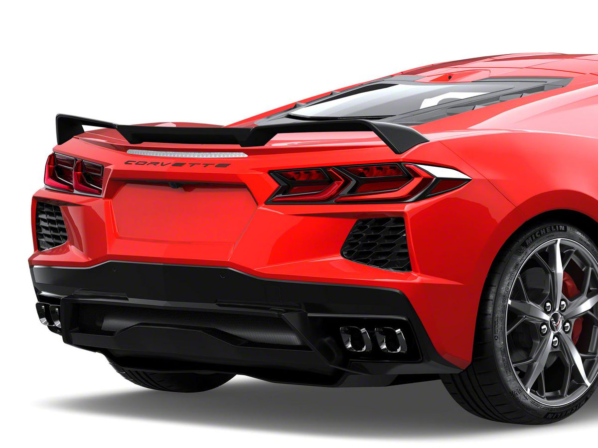Z51 Style Wickerbill Rear Trunk Spoiler; Carbon Flash (20-26 Corvette C8)