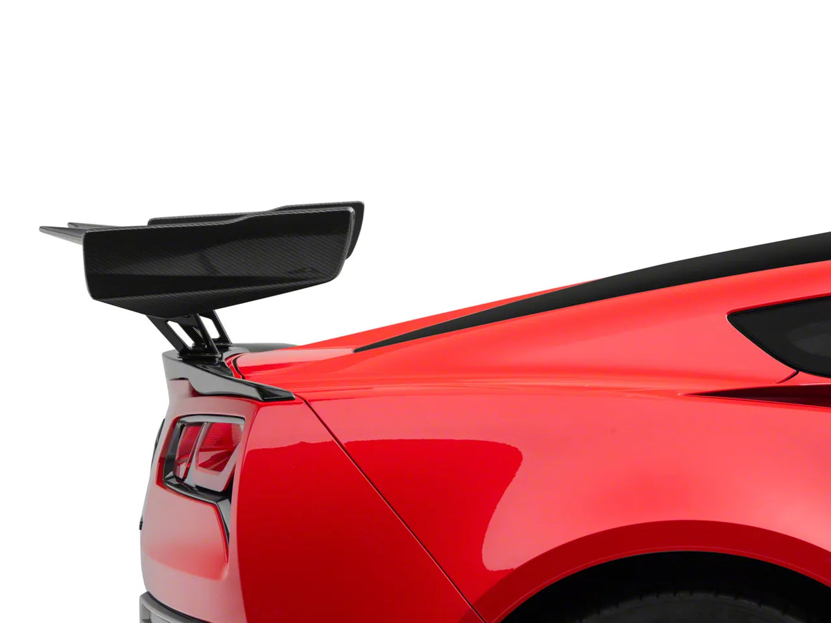 ZR1 ZTK Conversion Package High Rear Spoiler; Carbon Fiber (14-19 Corvette C7 Grand Sport, Z06)