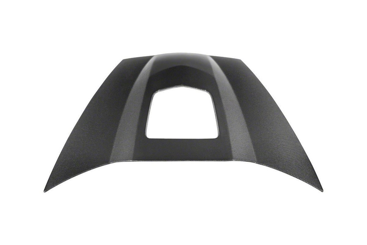 ZR1 Cowl Raised Style Hood; Carbon Fiber (05-13 Corvette C6)