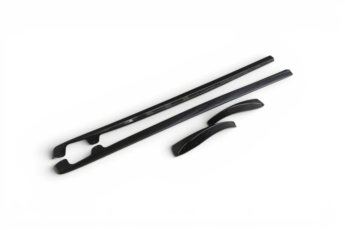ZR1 Side Skirt Rocker Panels; Carbon Fiber (06-13 Corvette C6, Excluding Base)