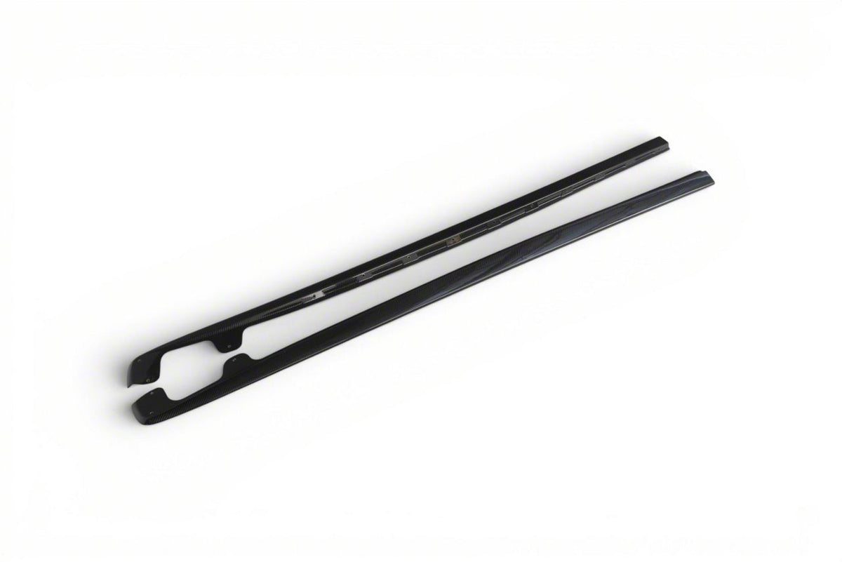 ZR1 Side Skirt Rocker Panels; Carbon Fiber (06-13 Corvette C6, Excluding Base)