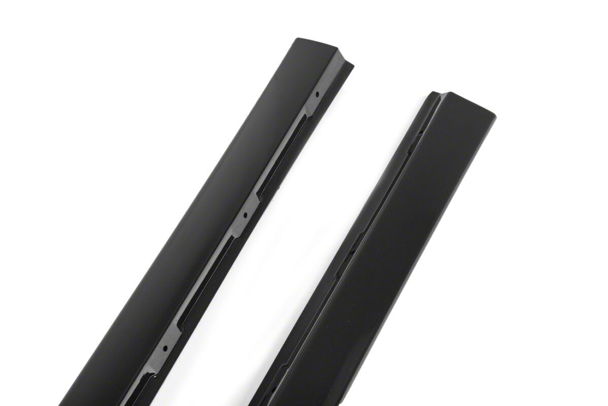 ZR1 Side Skirt Rocker Panels; Gloss Black (06-13 Corvette C6, Excluding Base)