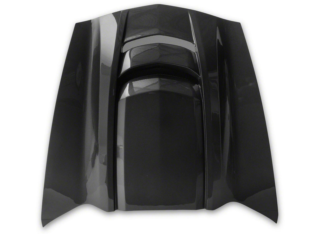 ZR1 Style Cowl Vented Extractor Hood Carbon Fiber for 2014-2019 Corvette C7