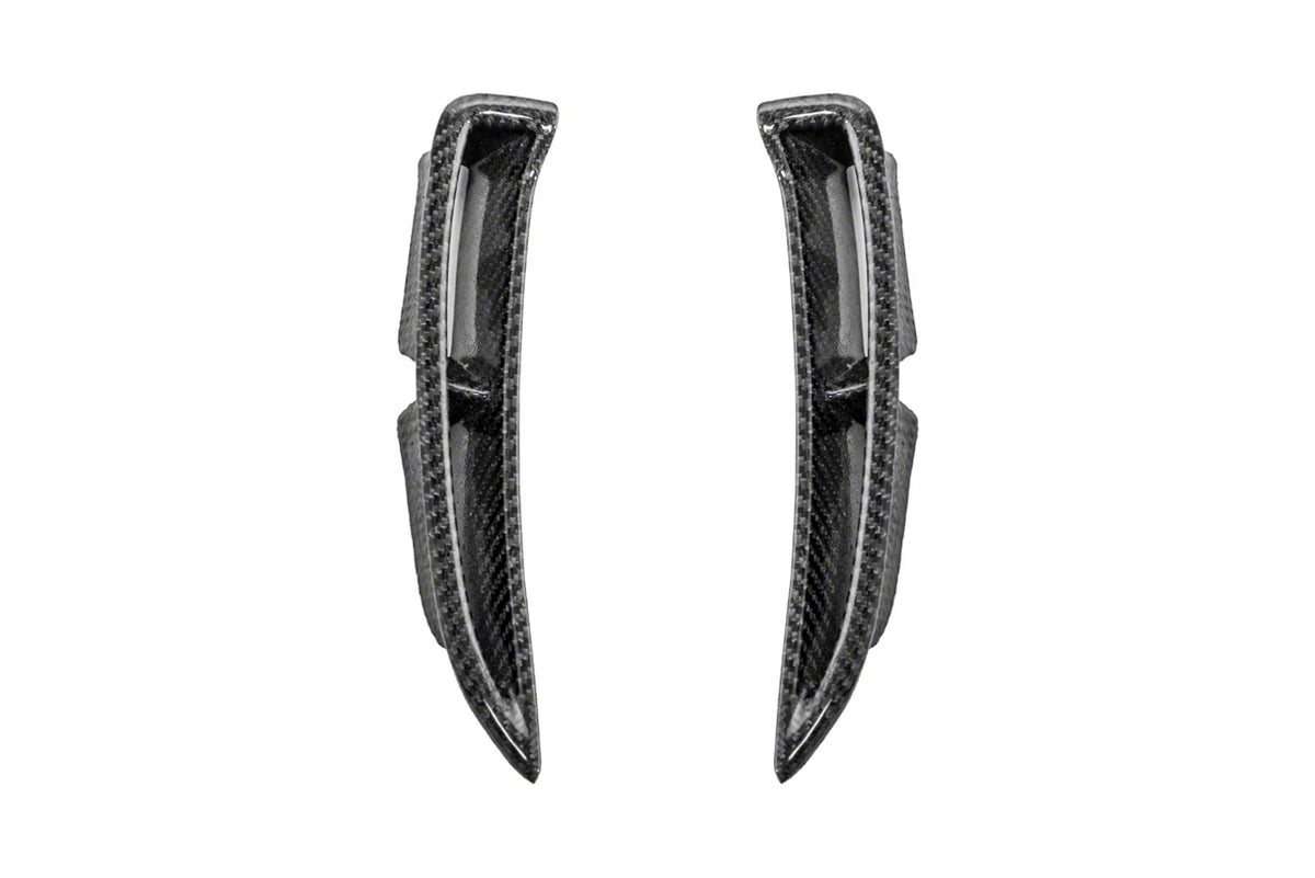 ZR1 Widebody Conversion Rear Fender Vents; Carbon Fiber (05-13 Corvette C6)