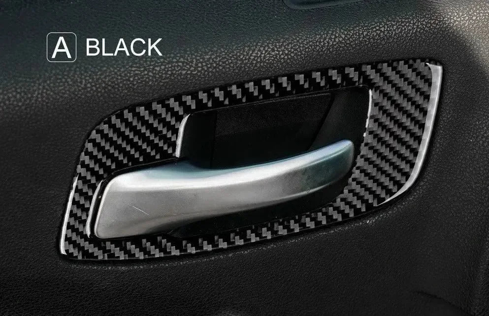 Dodge Charger 2015-2023 Carbon Fiber Interior Door Handle Trim Overlay