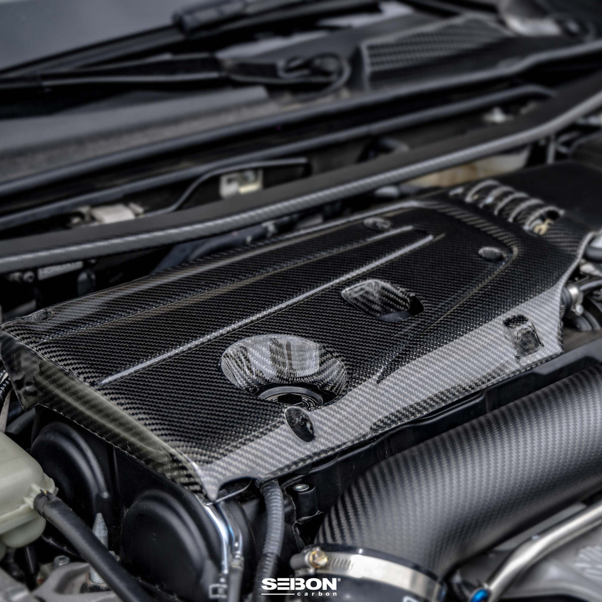 Carbon Fiber Engine Cover for 2017-2025 Honda Civic Type R