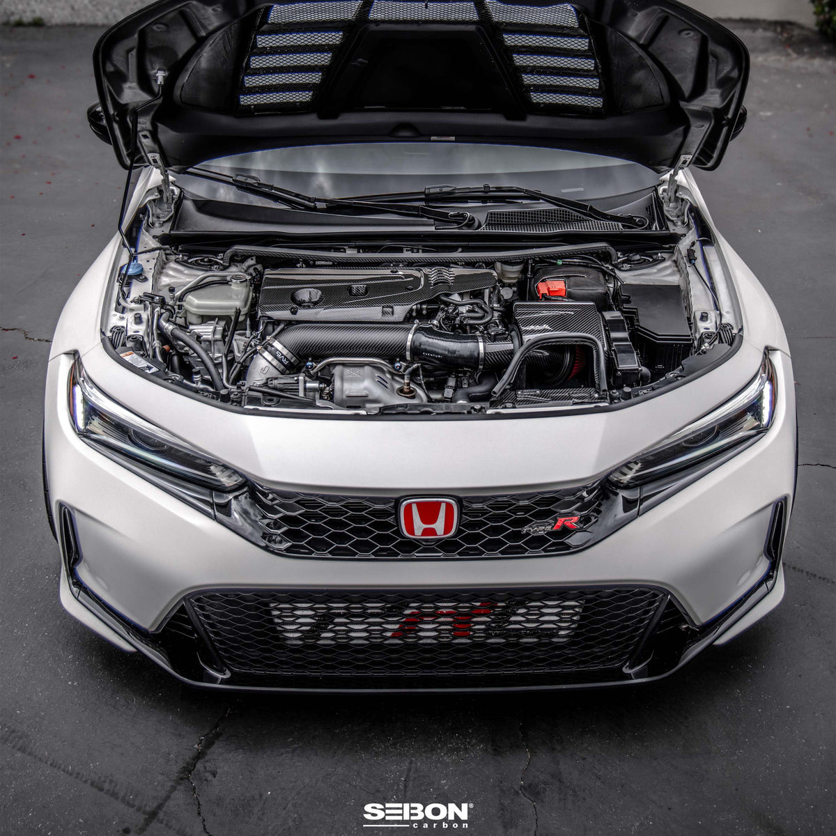 Carbon Fiber Engine Cover for 2017-2025 Honda Civic Type R