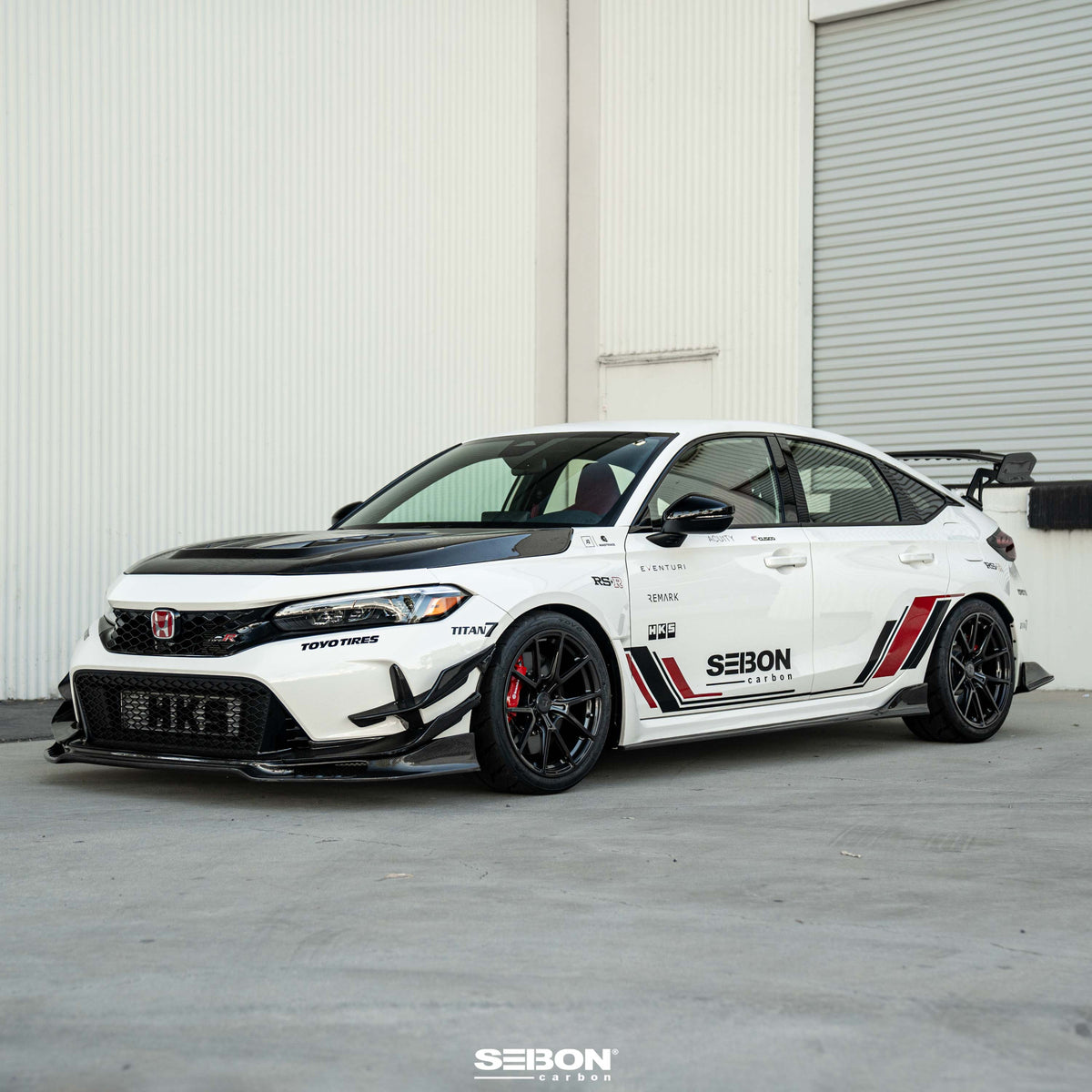 Carbon fiber Front Bumper Canards for 2023-2026 Honda Civic Type R