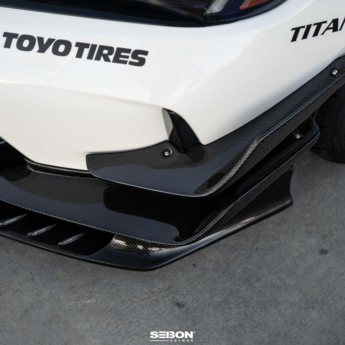 Carbon fiber Front Bumper Canards for 2023-2026 Honda Civic Type R