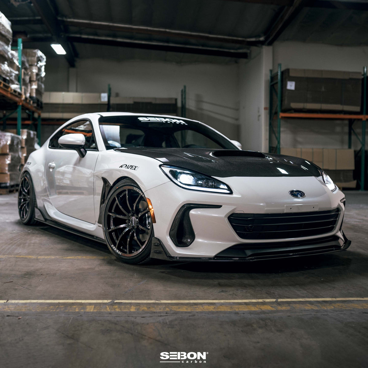 Carbon fiber front bumper duct for 2022-2026 Subaru BRZ