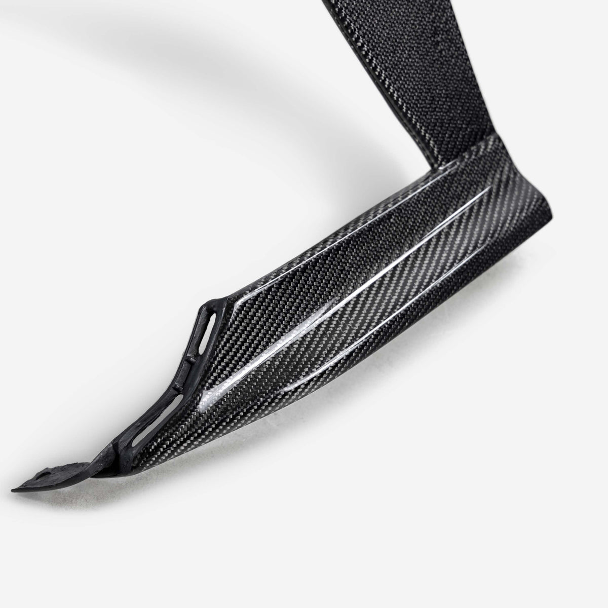 Carbon fiber front bumper trim for 2022-2026 Subaru WRX