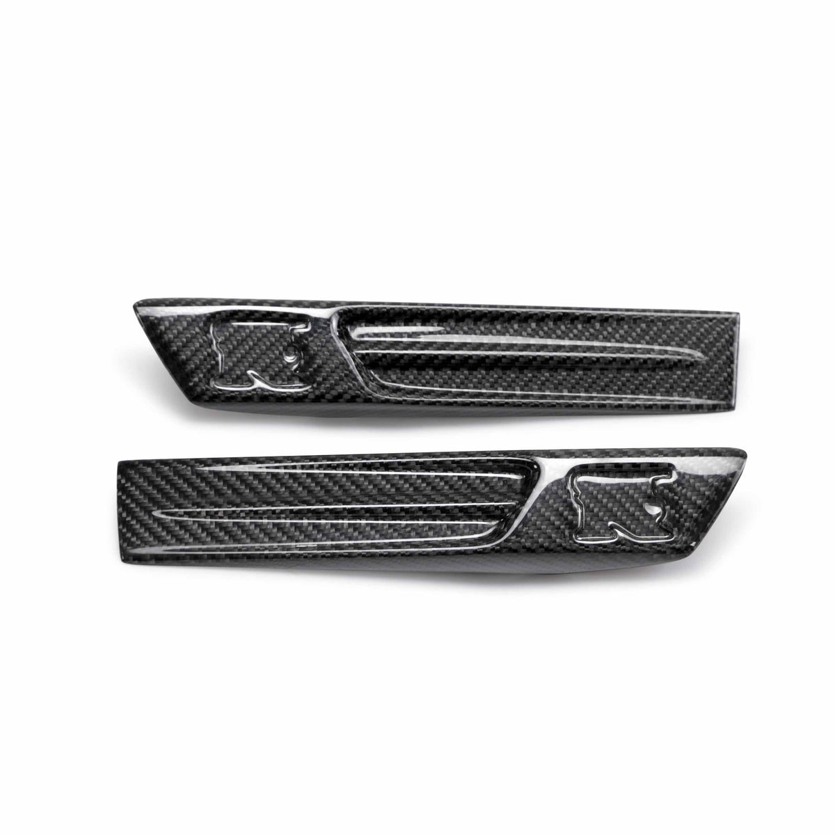 Carbon fiber fender duct logo for 2009-2014 Nissan GT-R