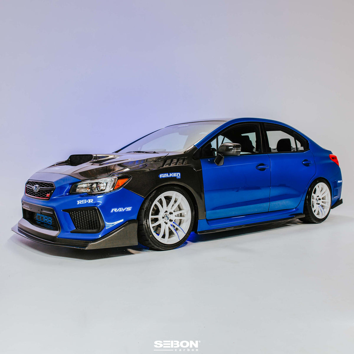 W-Style Carbon Fiber fenders for 2015-2021 Subaru WRX / STi