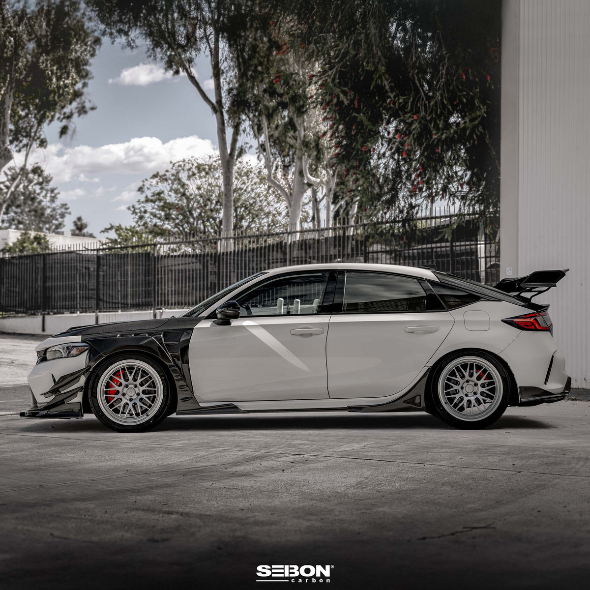 MB-Style Carbon Fiber Fenders for 2023-2026 Honda Civic Type R (20mm Wider)