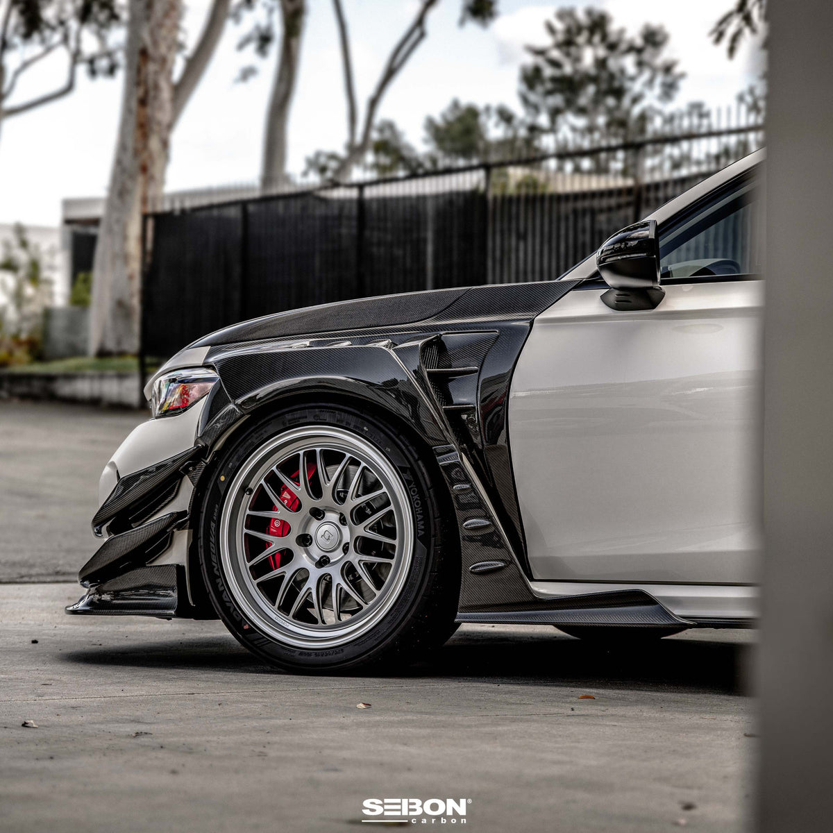 MB-Style Carbon Fiber Fenders for 2023-2026 Honda Civic Type R (20mm Wider)