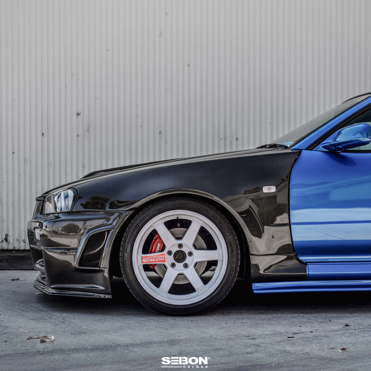NSM-Style Carbon Fiber fenders for 1999-2002 Nissan Skyline R34 GT-R