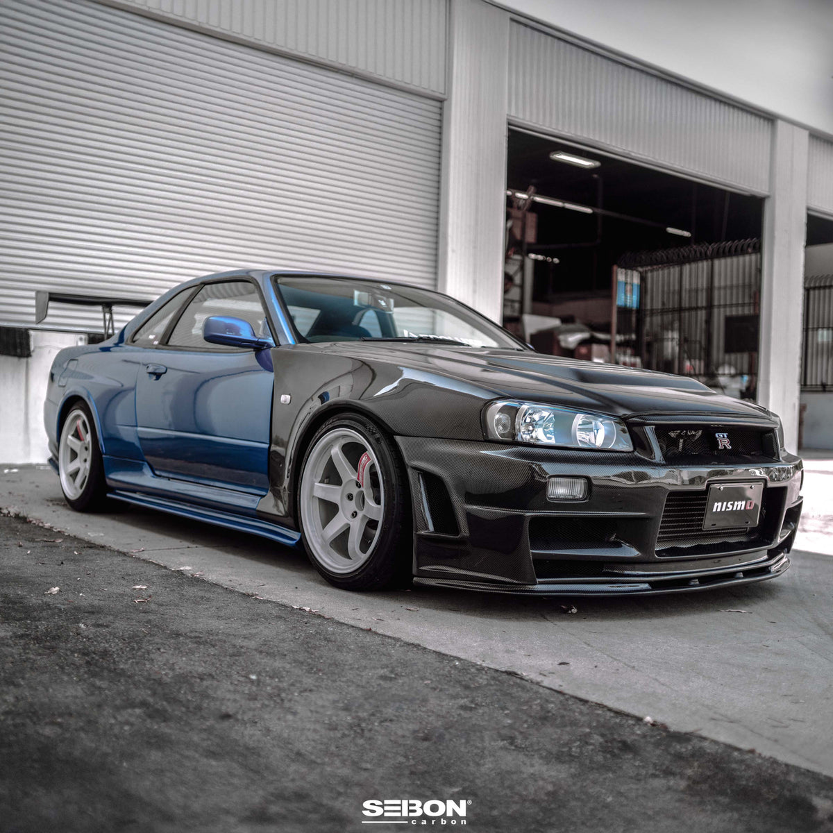 NSM-Style Carbon Fiber fenders for 1999-2002 Nissan Skyline R34 GT-R