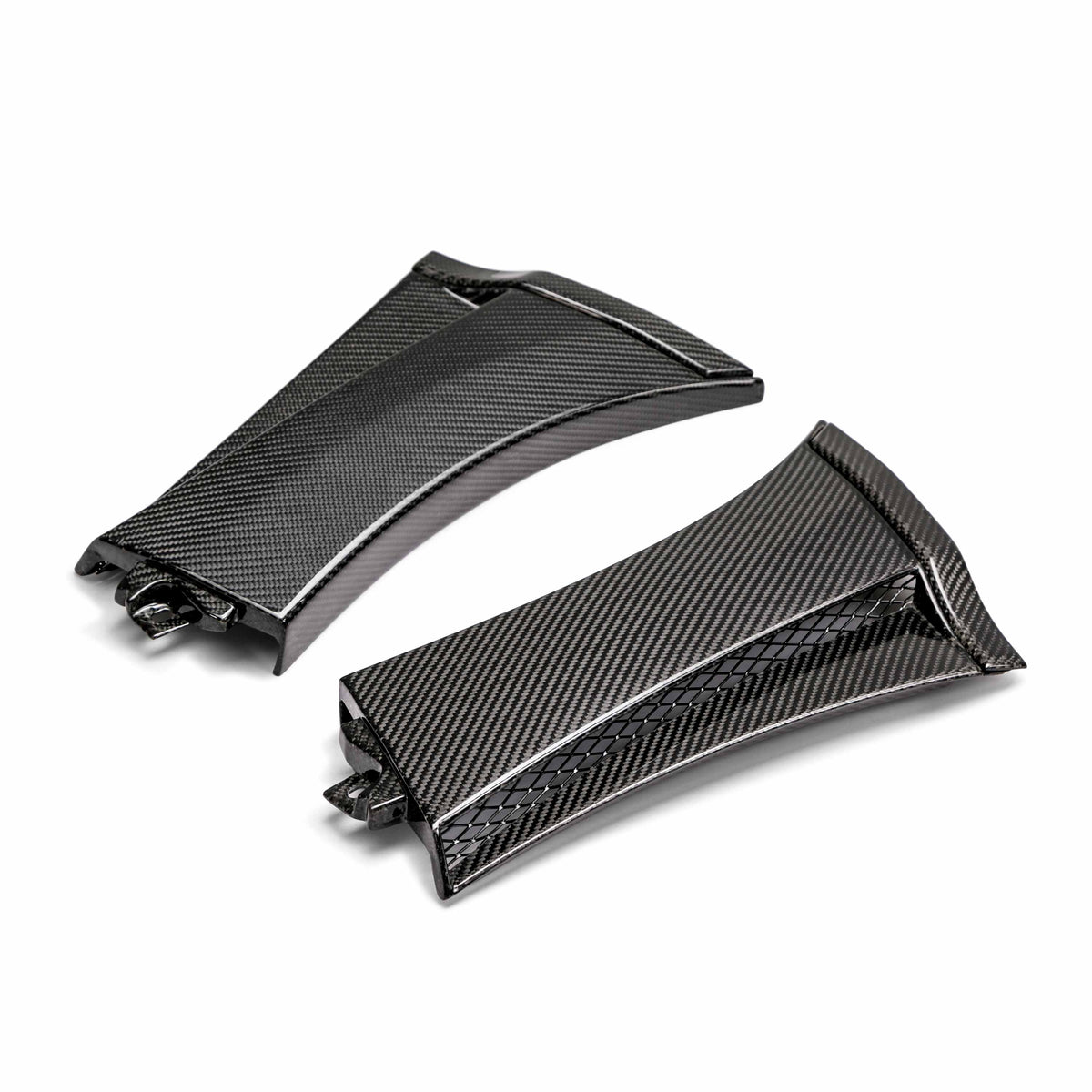 Carbon fiber fender caps for 2008-2014 Subaru STi / 2011-2014 WRX