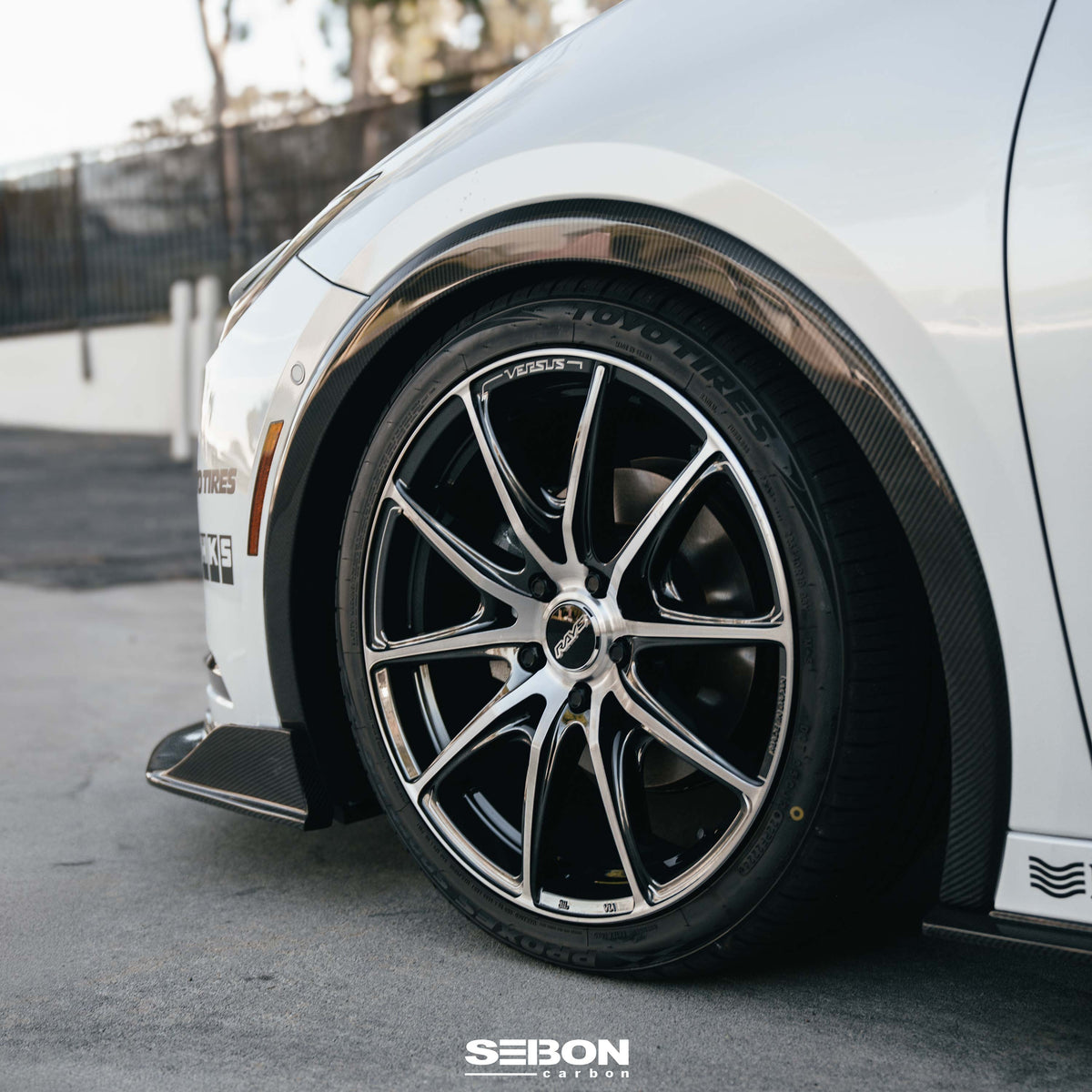 Carbon fiber Front Fender Trims for 2023-2026 Toyota Prius