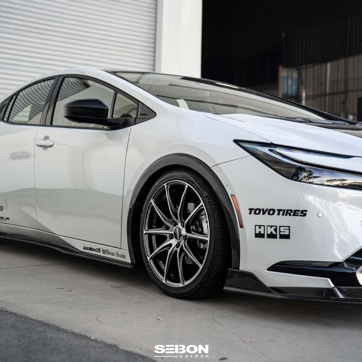 Carbon fiber Front Fender Trims for 2023-2026 Toyota Prius