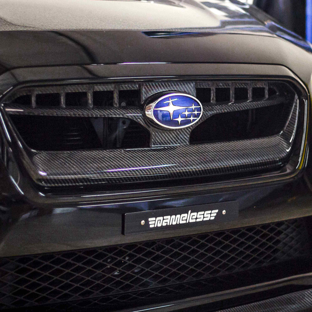 OEM-Style Carbon Fiber Front Grille for 2015-2017 Subaru WRX / STi