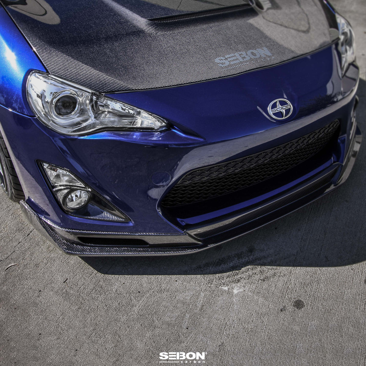 KC-Style Carbon Fiber Front Lip for 2013-2016 Scion FR-S