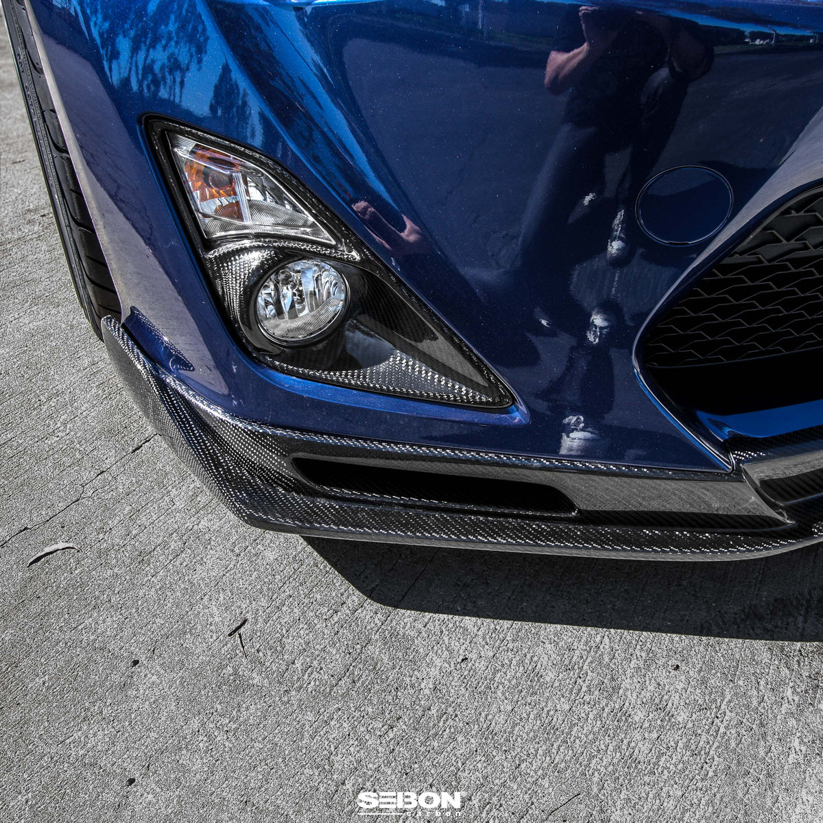 KC-Style Carbon Fiber Front Lip for 2013-2016 Scion FR-S