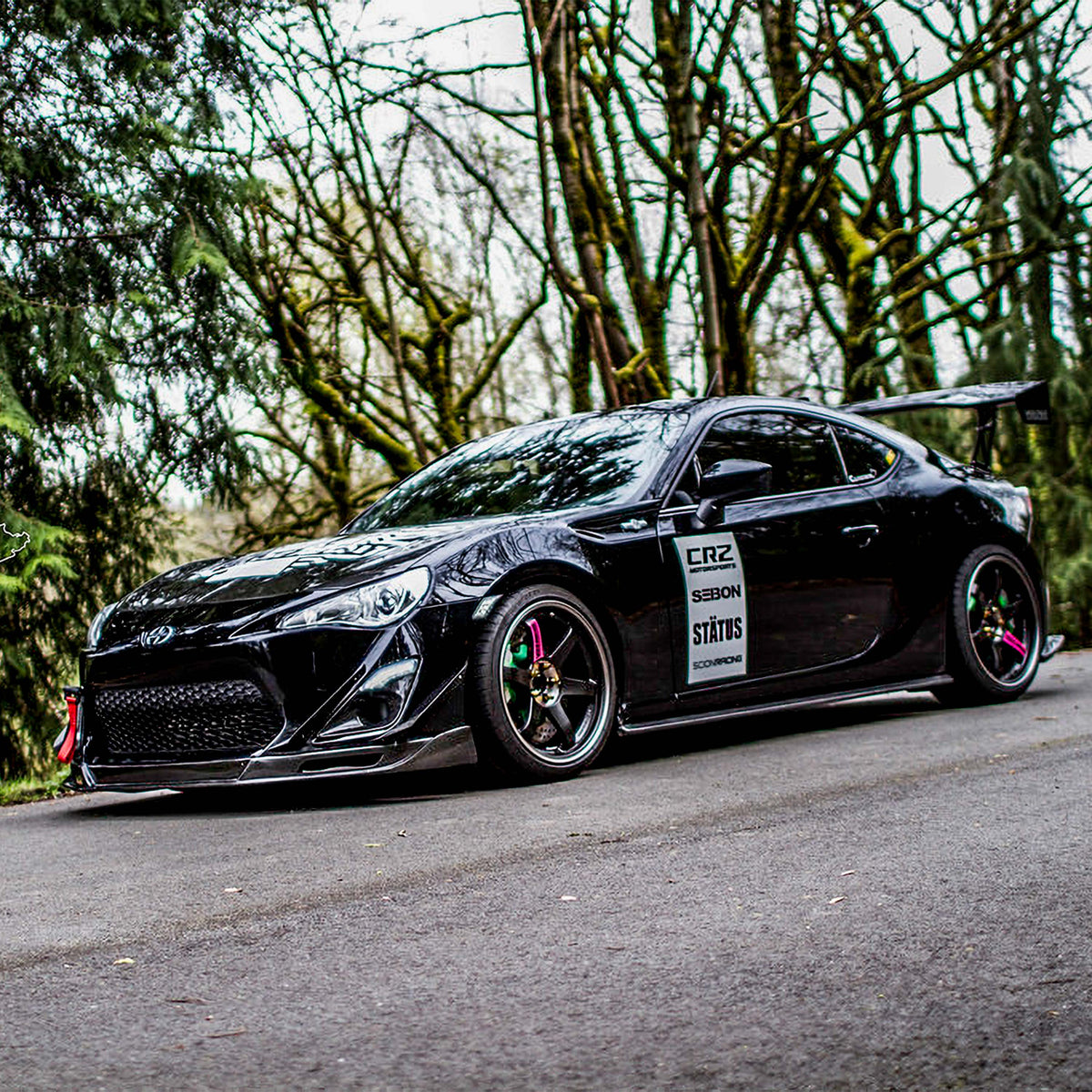 KC-Style Carbon Fiber Front Lip for 2013-2016 Scion FR-S