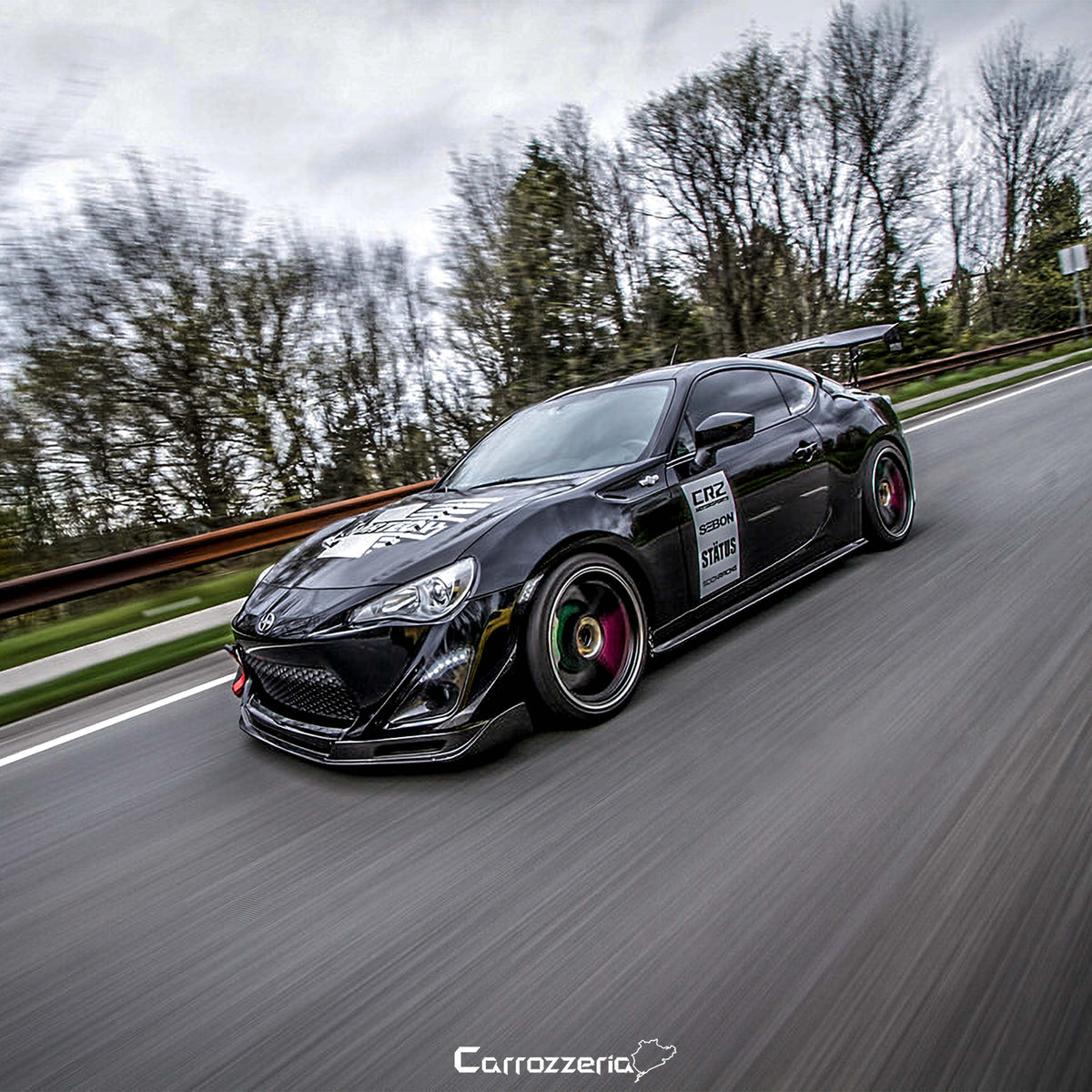 KC-Style Carbon Fiber Front Lip for 2013-2016 Scion FR-S
