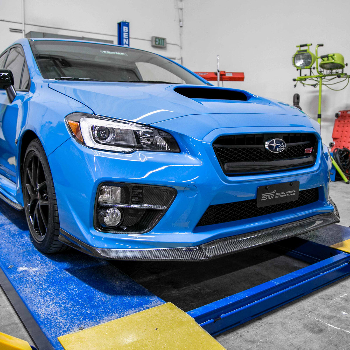 MB1-Style Carbon Fiber Front Lip for 2015-2017 Subaru WRX / STi