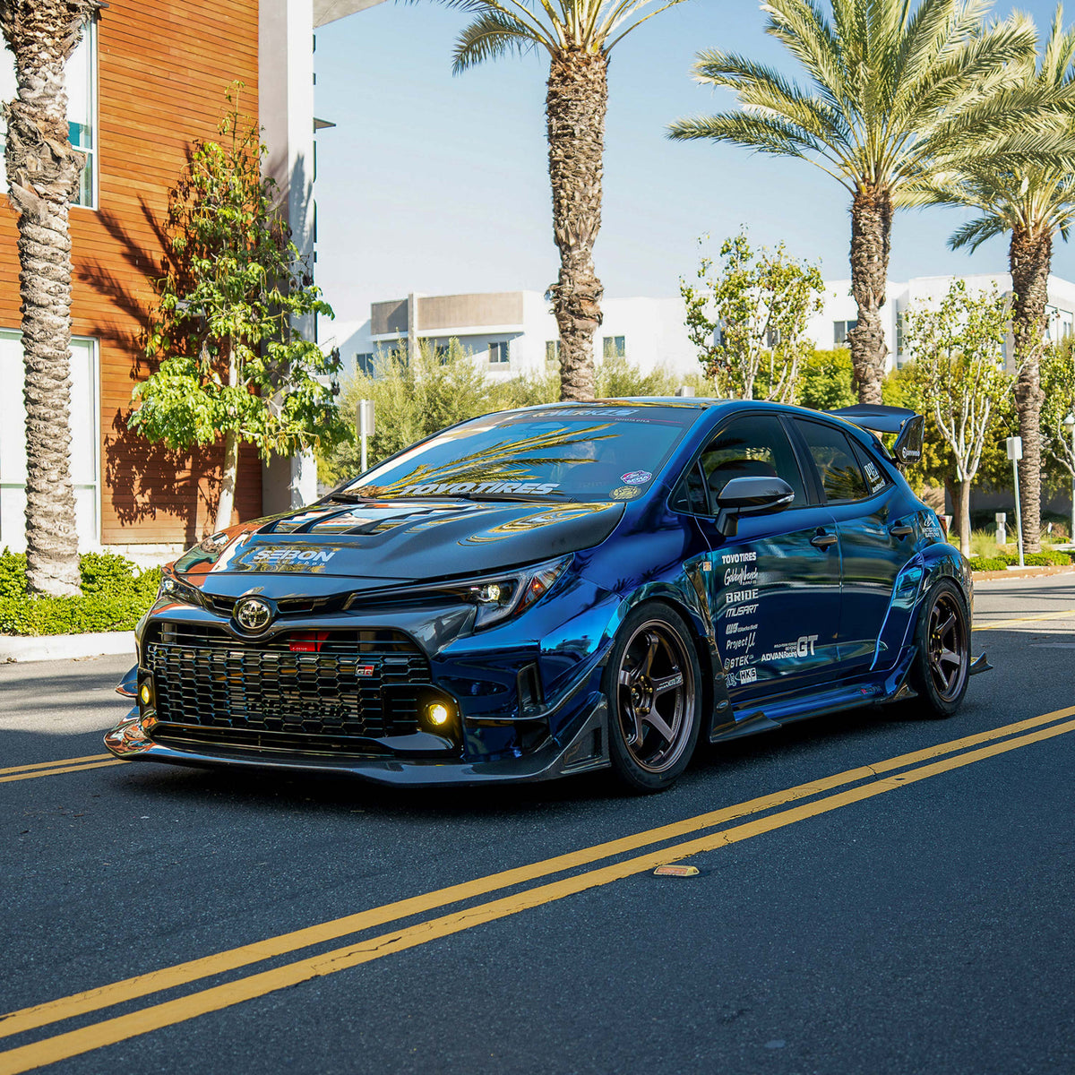 MBII-Style Carbon Fiber Front Lip For 2023-2024 Toyota GR Corolla