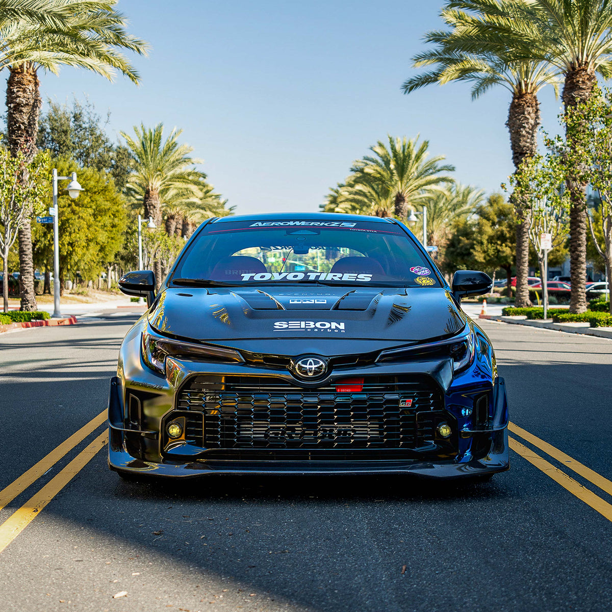 MBII-Style Carbon Fiber Front Lip For 2023-2024 Toyota GR Corolla