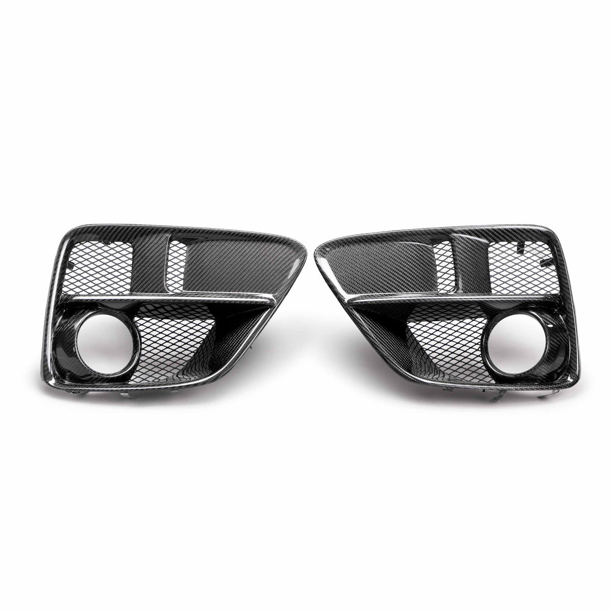 Carbon fiber fog light surround for 2015-2017 Subaru WRX / STi