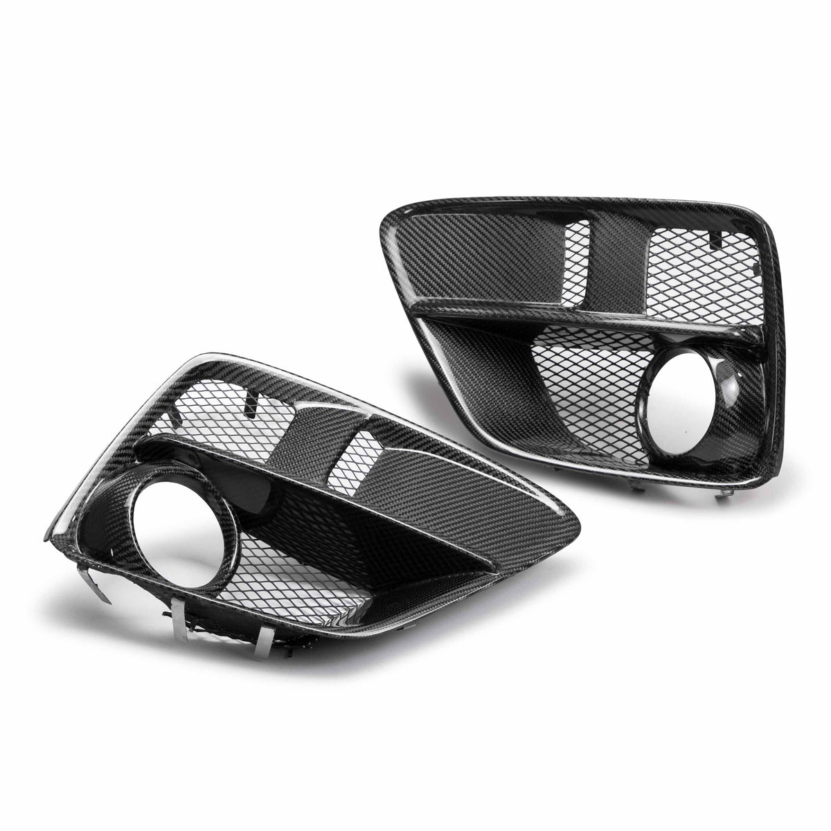 Carbon fiber fog light surround for 2015-2017 Subaru WRX / STi