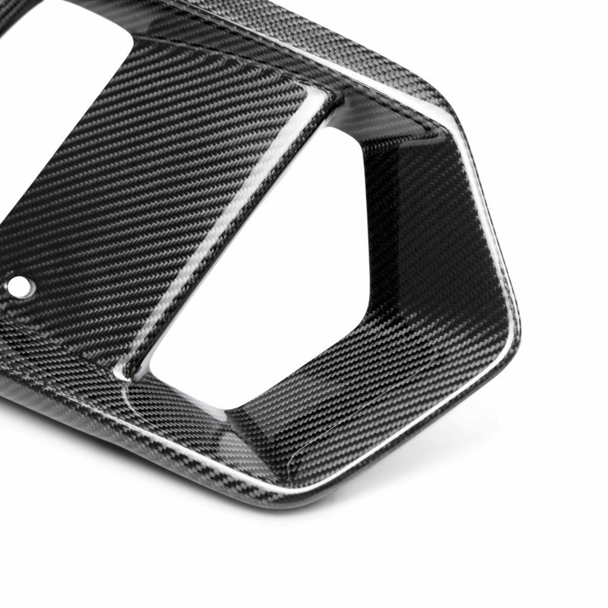Carbon fiber fog light surround for 2016-2018 Ford Focus RS