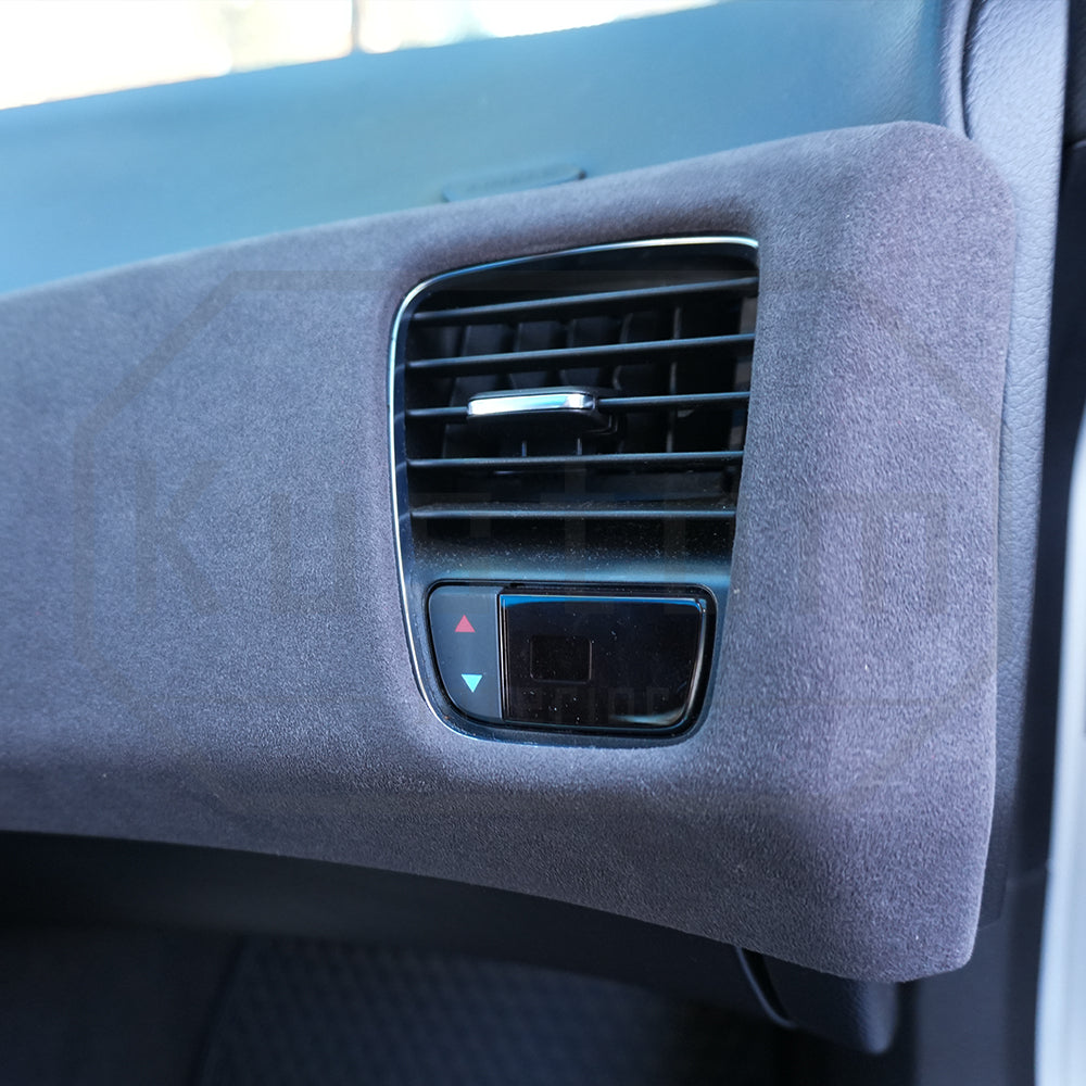 Corvette C7 Suede Leather Passenger Dashboard Air Vent Panel Trim