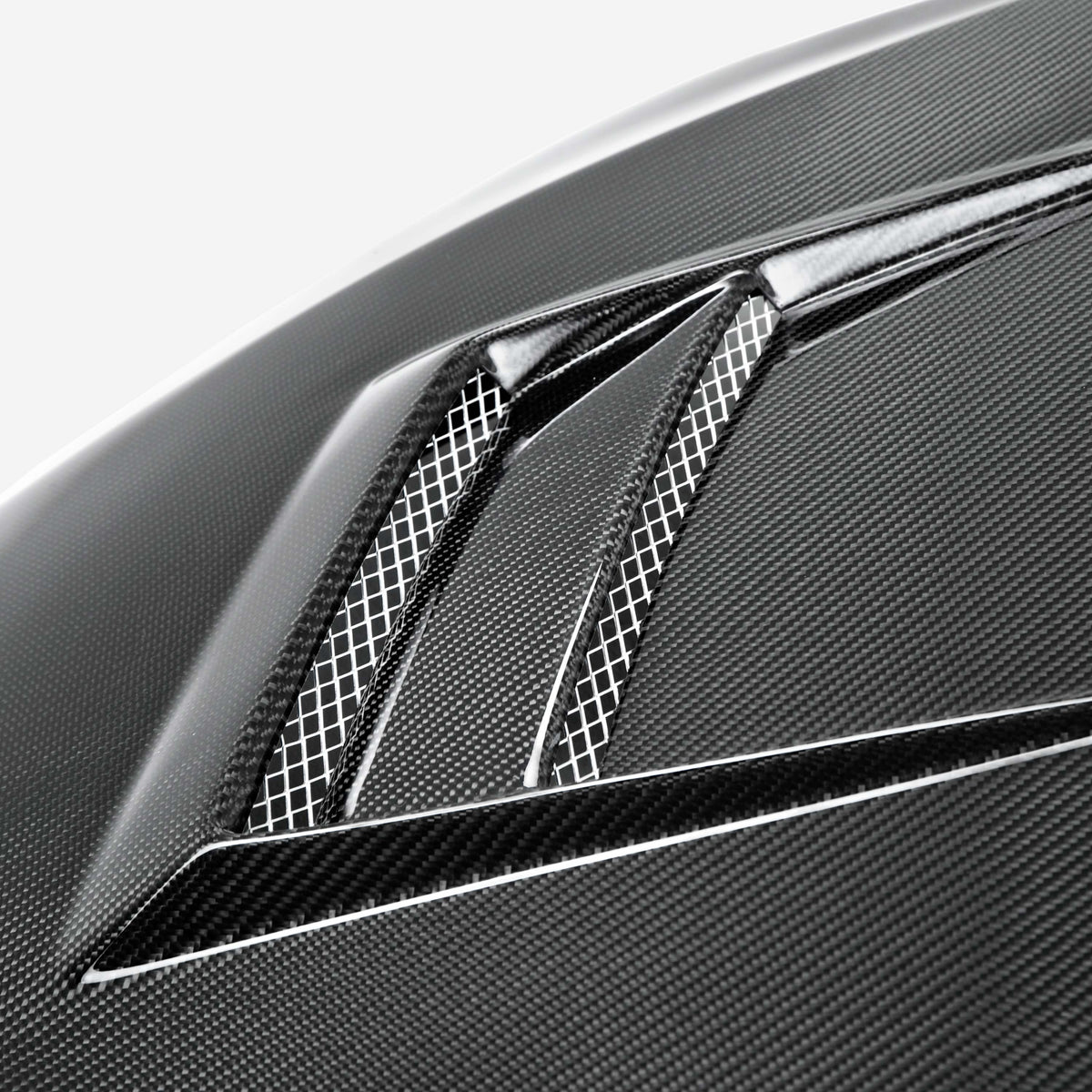 DV-Style Carbon Fiber hood for 2008-2015 Mitsubishi Lancer EVO X