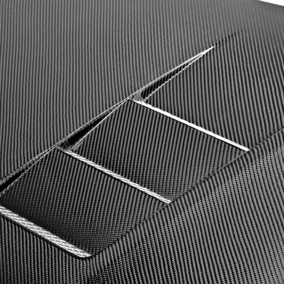 TS-Style Carbon Fiber hood for 2012-2013 Honda Civic Coupe and 2012 Honda Civic Sedan