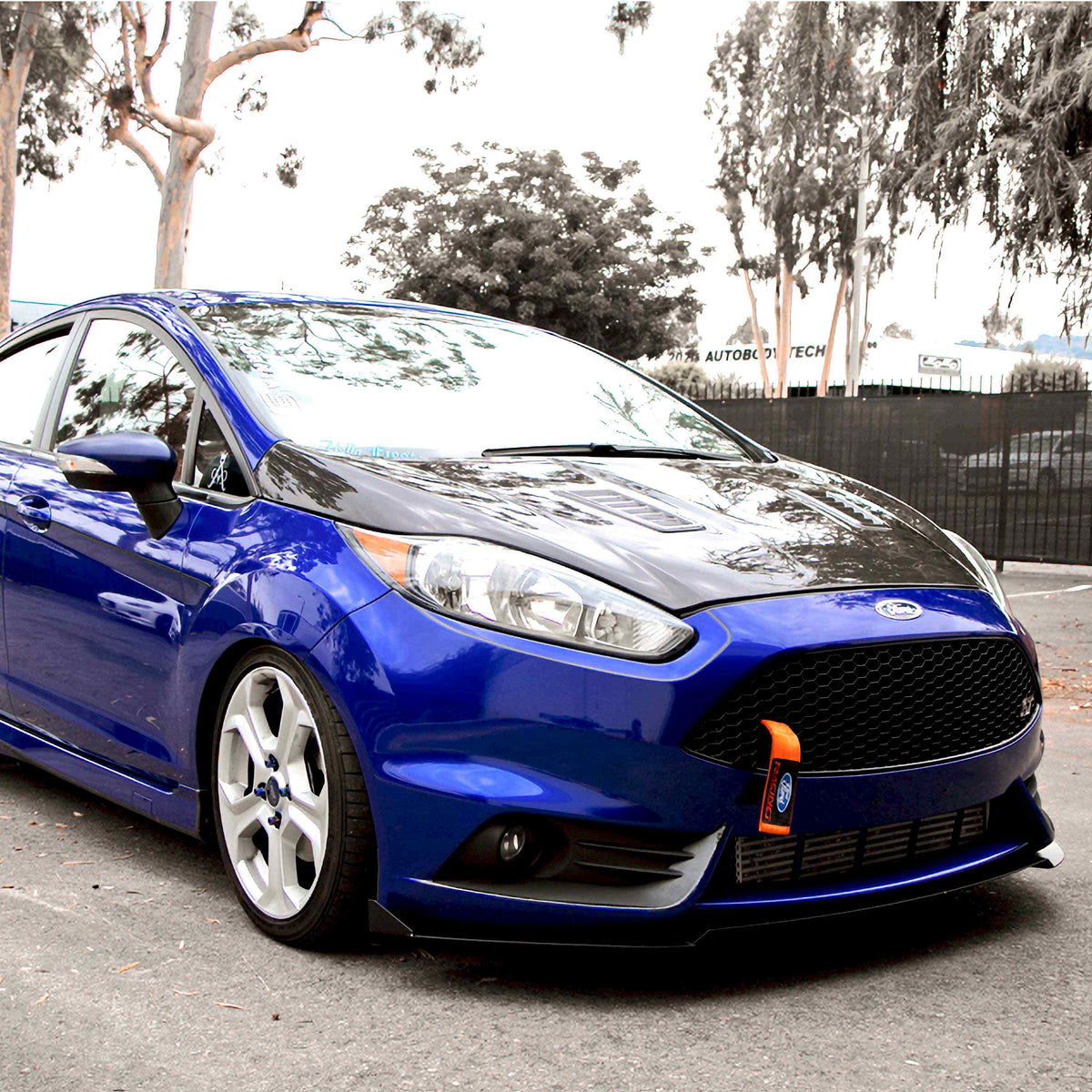 RS-Style Carbon Fiber hood for 2014-2019 Ford Fiesta