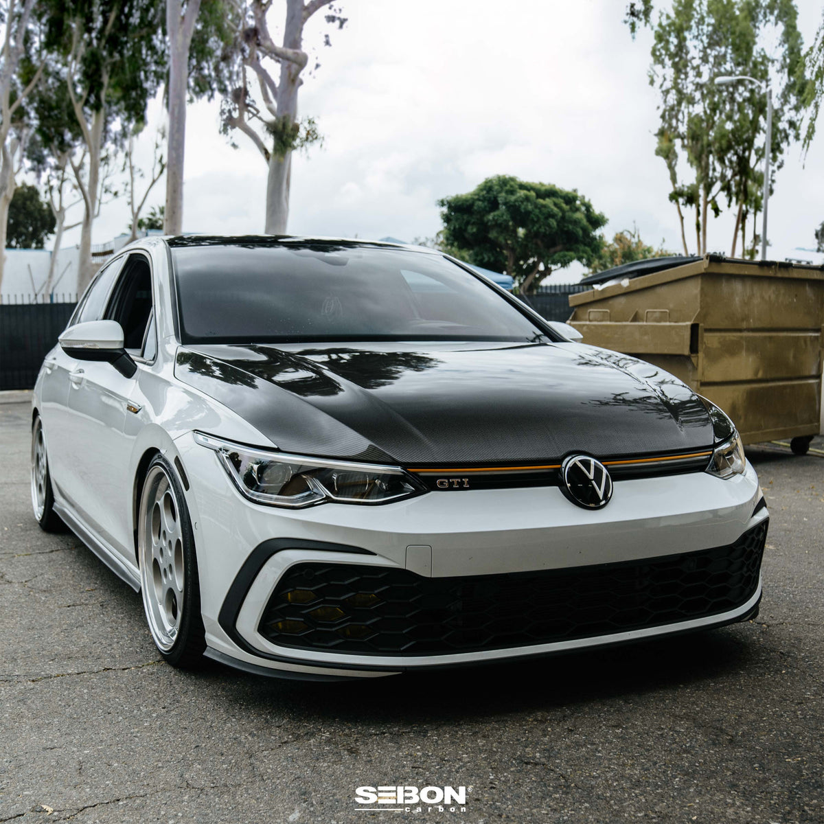 OEM-Style Carbon Fiber hood for 2022-2026 Volkswagen Golf GTI / R