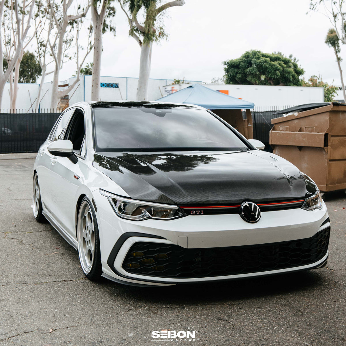 TM-Style Carbon Fiber hood for 2022-2026 Volkswagen Golf GTI / R