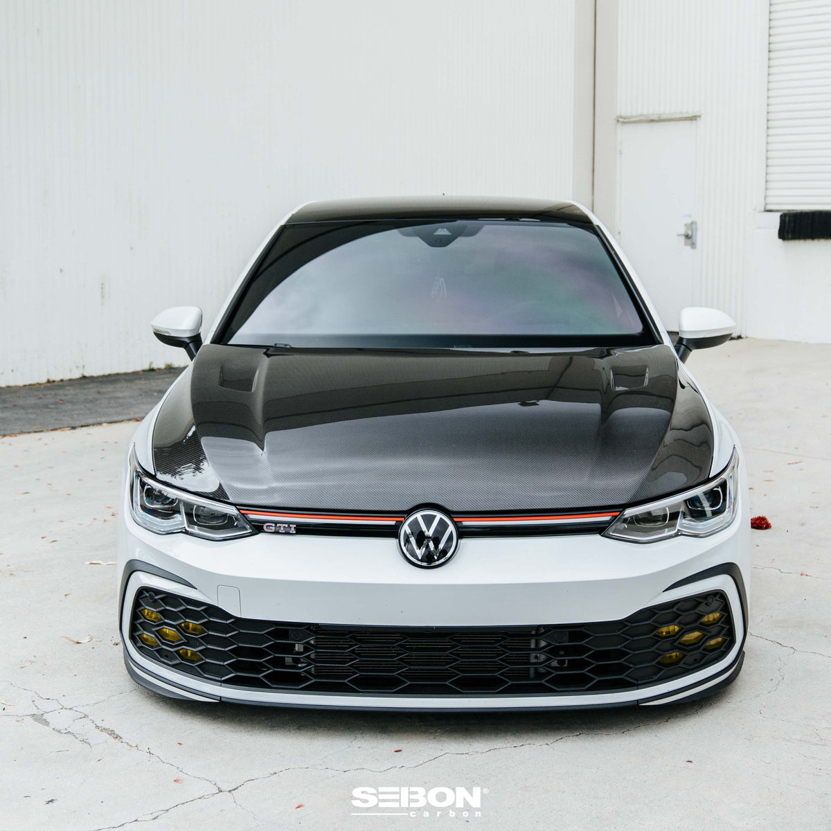 TM-Style Carbon Fiber hood for 2022-2026 Volkswagen Golf GTI / R