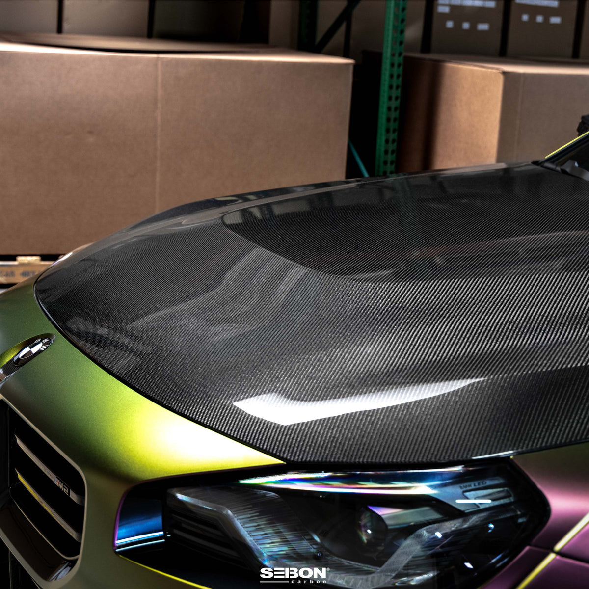 OEM-Style Double-Sided Carbon Fiber Hood for 2022-2026 BMW G42 2 Series Coupe / G87 M2