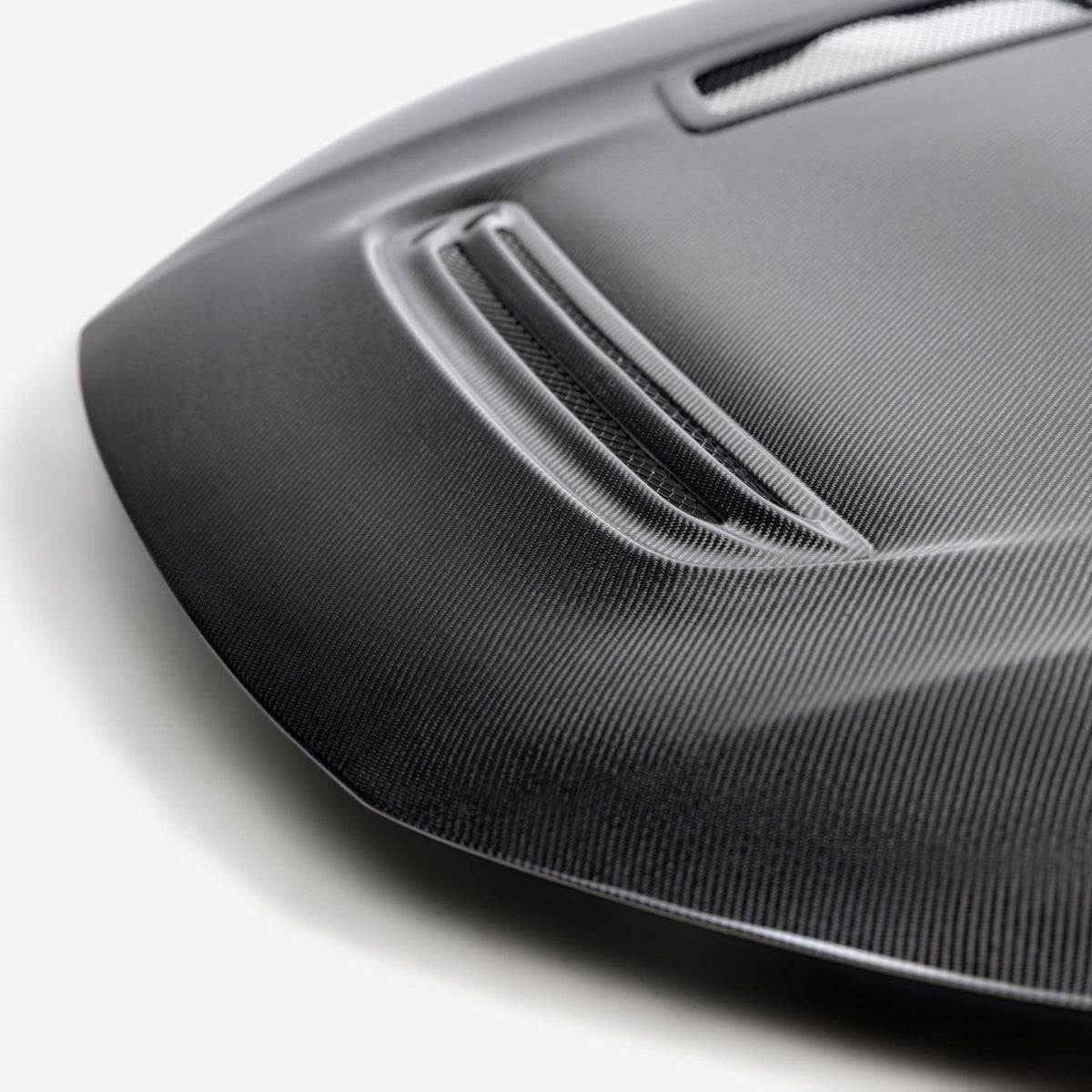 GT-Style Double Sided Carbon Fiber Hood For 2023-2026 Honda Civic Type R