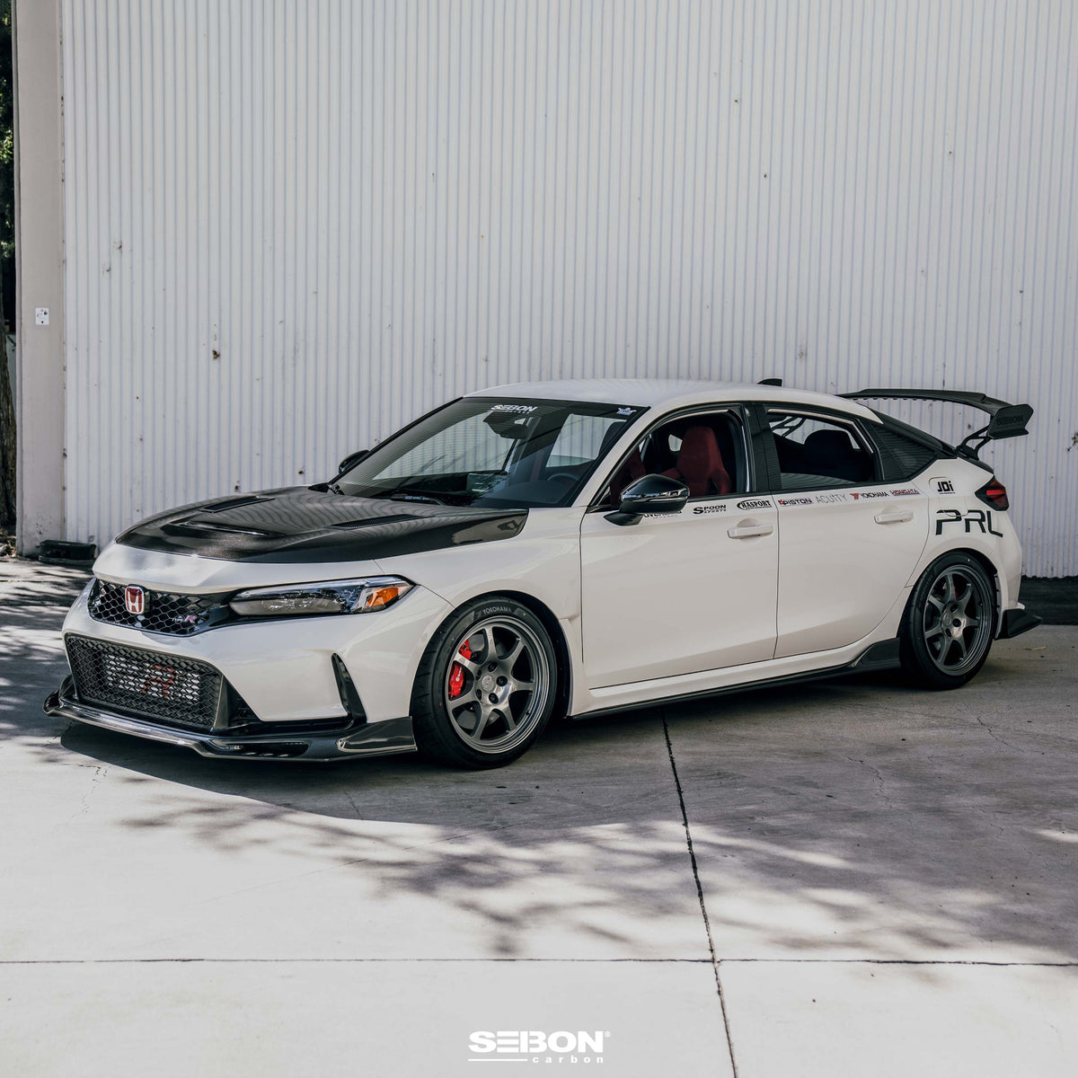 GT-Style Double Sided Carbon Fiber Hood For 2023-2026 Honda Civic Type R